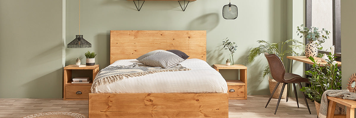 Solid Wood Bed Frames | Rustic & Chunky Wooden Bed Frames - Off the Grain