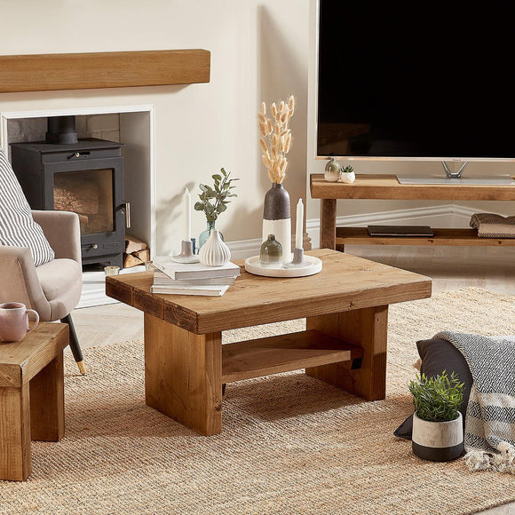 Saltburn Rustic Coffee Table - Off the Grain